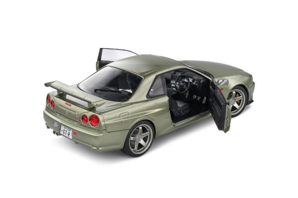 NISSAN Skyline GT-R R34 GREEN 1999 esc 1:18 - Imagen 2