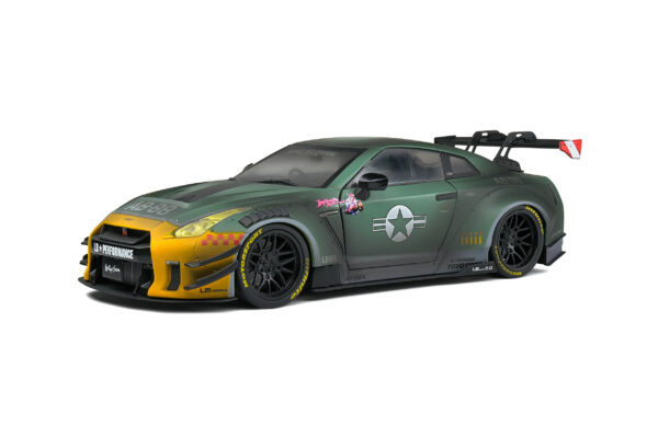 NISSAN GT-R (R35) LIBERTY WALK BODY KIT 2.0 ARMY FIGHTER 2022 1:18