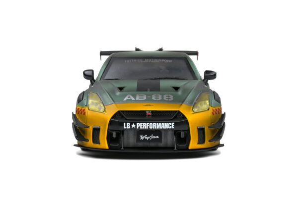 NISSAN GT-R (R35) LIBERTY WALK BODY KIT 2.0 ARMY FIGHTER 2022 1:18 - Imagen 3