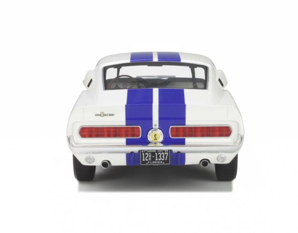Shelby GT500 Wimbledon White and Blue stripes 1967 esc 1:12 - Imagen 5