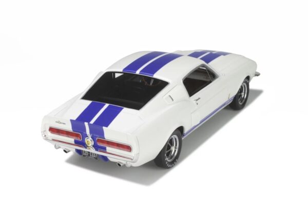 Shelby GT500 Wimbledon White and Blue stripes 1967 esc 1:12 - Imagen 6