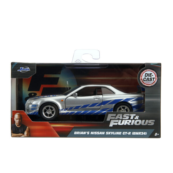 BRIAN Nissan Skyline GT-R (R34) Rápido y Furioso 1:32 - Imagen 5