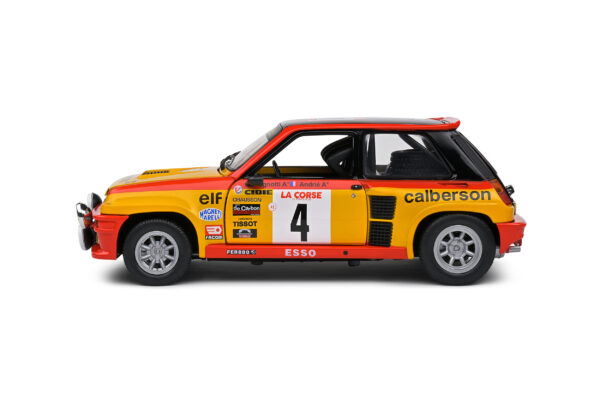 RENAULT 5 TURBO YELLOW #4 RAGNOTTI/ANDRIE TOUR DE CORSE 1980 - Imagen 3