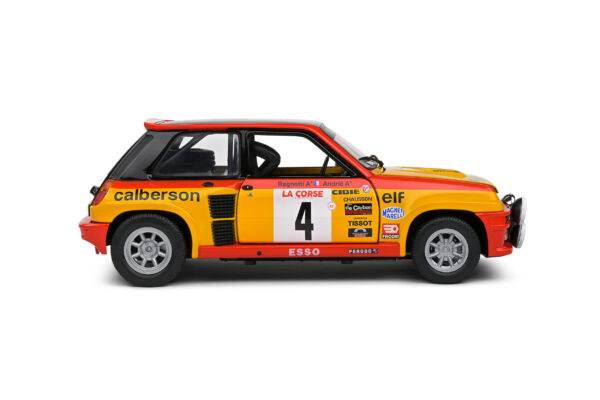 RENAULT 5 TURBO YELLOW #4 RAGNOTTI/ANDRIE TOUR DE CORSE 1980 - Imagen 6