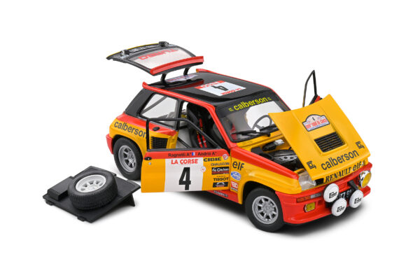 RENAULT 5 TURBO YELLOW #4 RAGNOTTI/ANDRIE TOUR DE CORSE 1980 - Imagen 9