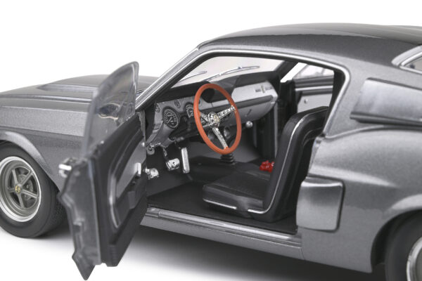 Shelby GT500 Grey & Black Stripes 1967 1:18 - Imagen 9