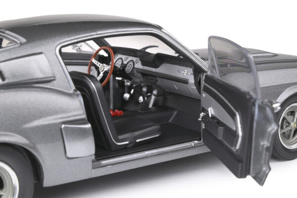 Shelby GT500 Grey & Black Stripes 1967 1:18 - Imagen 10