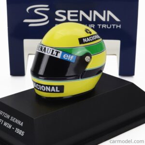 Casco Ayrton Senna 1/8 F1 Portugal 1985 1era victoria Minichamps