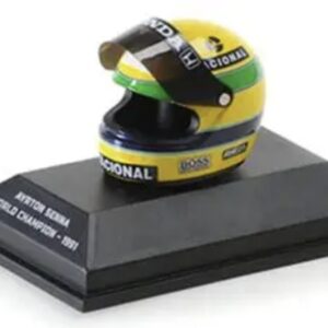 Ayrton Senna McLaren Honda #1 fórmula 1 Campeón del mundo 1991 casco 1:8
