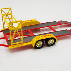 Carro remolque Trailer tándem Shell con bandeja de neumáticos 1:18