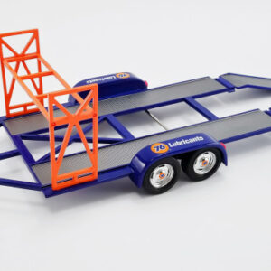 Carro remolque tándem Trailer Union 76 con bandeja de neumáticos 1:18