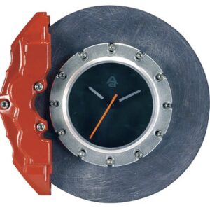 RELOJ PARED DISCO FRENO CERAMICO (CALIPER ROJO) (DIAMETRO 32 CMS) AUTOART