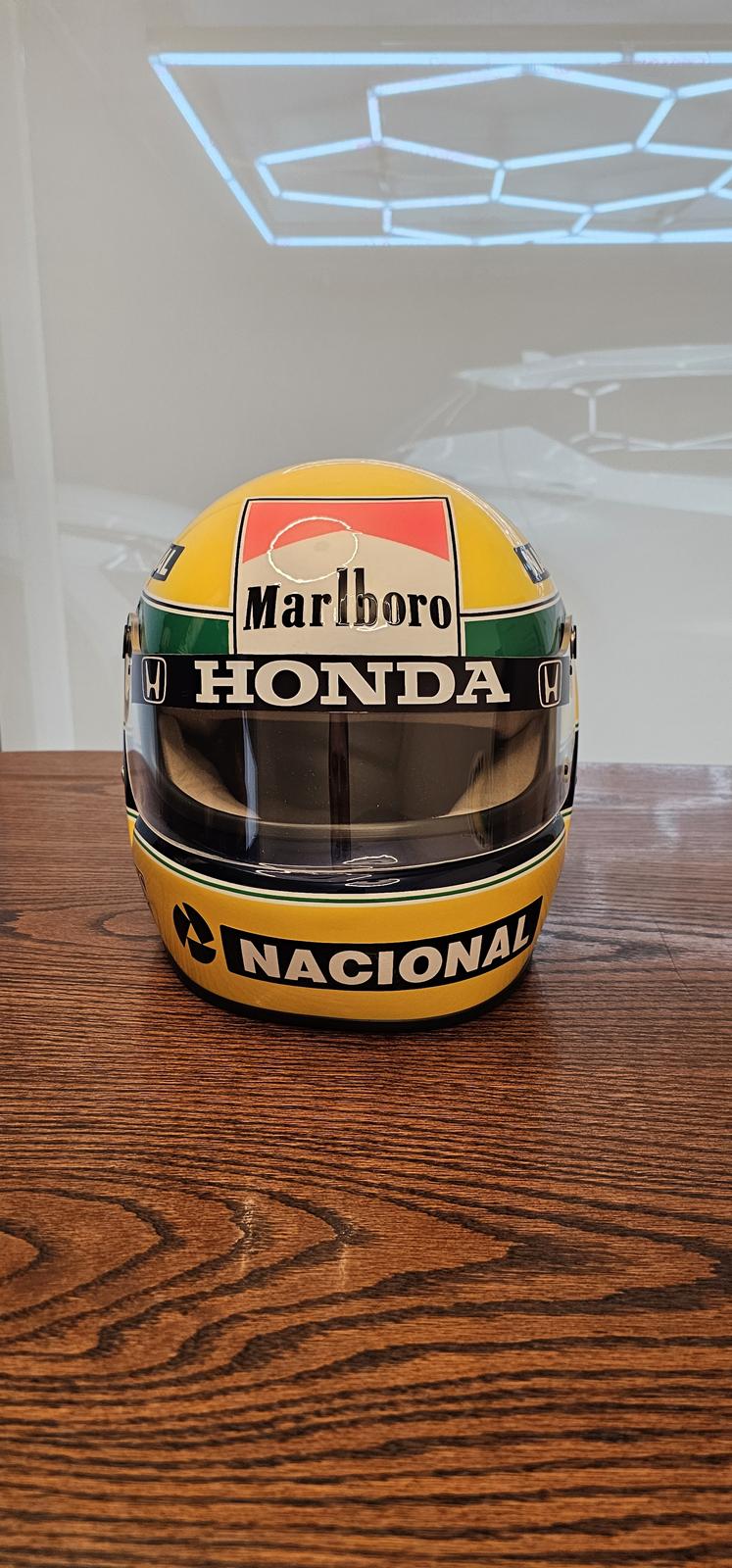 Ayrton Senna Replica Casco tamaño real Temporada 1985 - Imagen 5