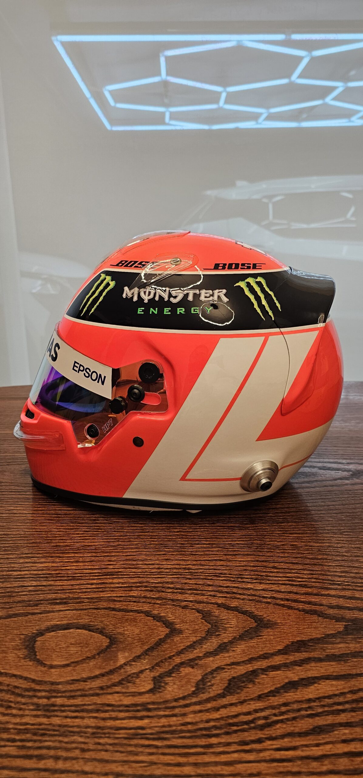 Lewis Hamilton Replica Casco tamaño real GP Monaco Temporada 2019 - Imagen 3