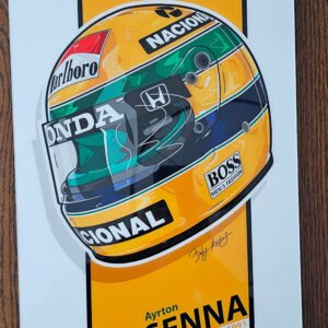 Ayton Senna Cuadro adorno 30x45 cms Metacrilato