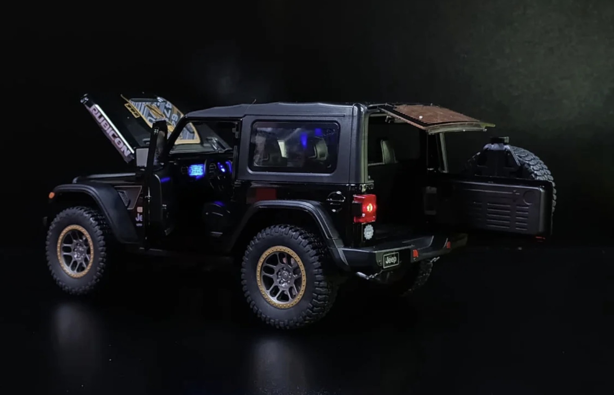 Jeep Rubicon 1:18 Negro - Imagen 3