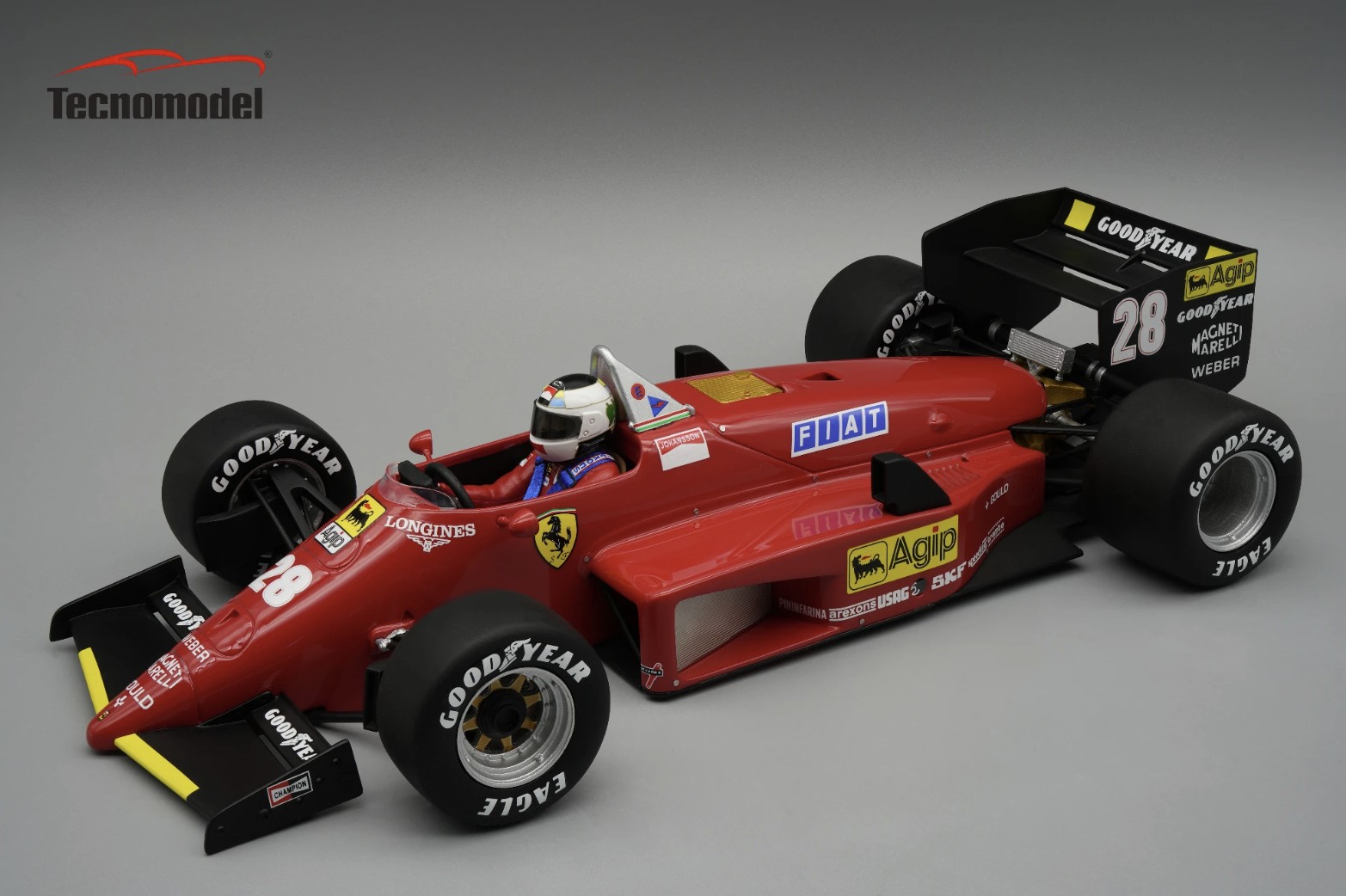 Ferrari 156-85 1985 Nurburgring GP Driver Stefan Johansson 1:18