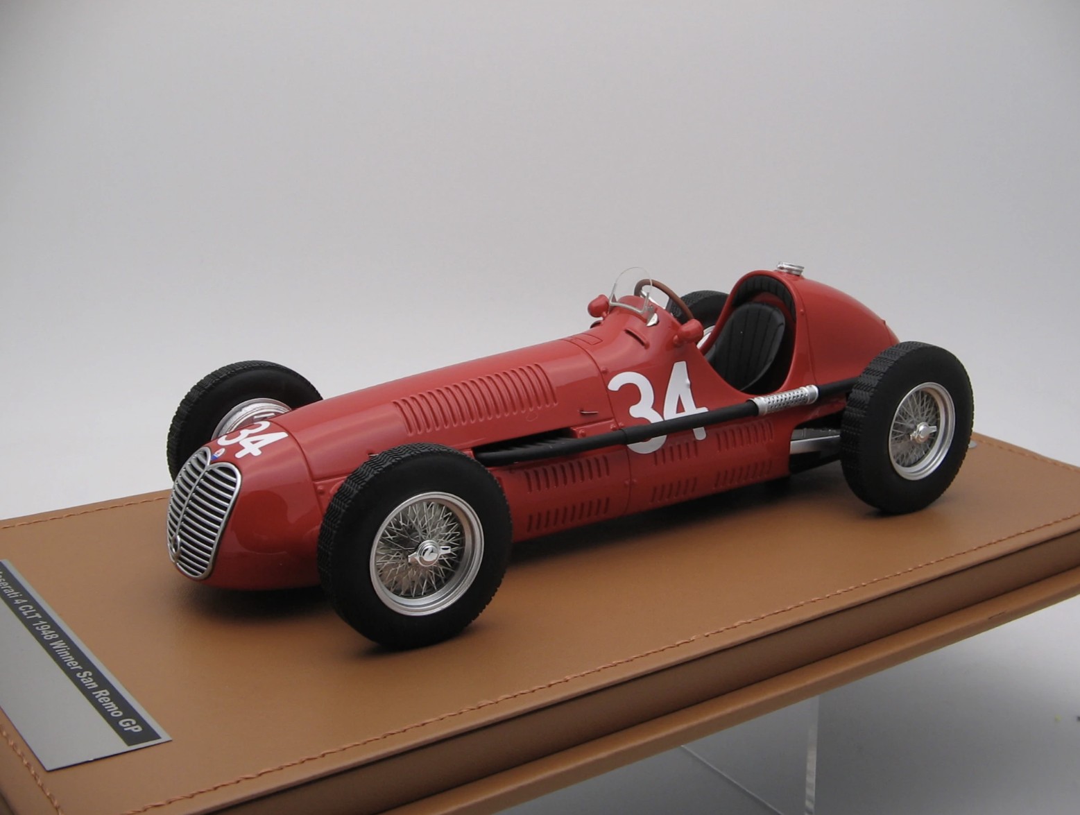 Maserati 4CLT San Remo GP 1948 car #34 WINNER Driver A. Ascari 1:18
